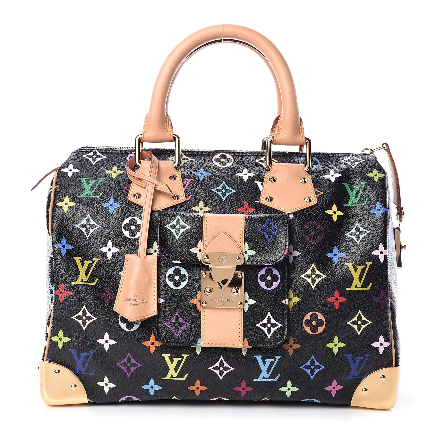 Louis Vuitton Monogram Multicolor Speedy 30 Black 1 of 9