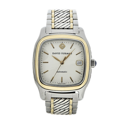 David Yurman Stainless Steel 18K Yellow Gold 35mm Thoroughbred Automatic Watch 1 of 10