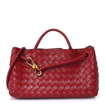 Bottega Veneta Nappa Intrecciato Small East West Andiamo Shoulder Bag Rosewood 1 of 12