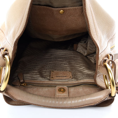 Prada Vitello Daino Hobo Sabbia 5 of 15