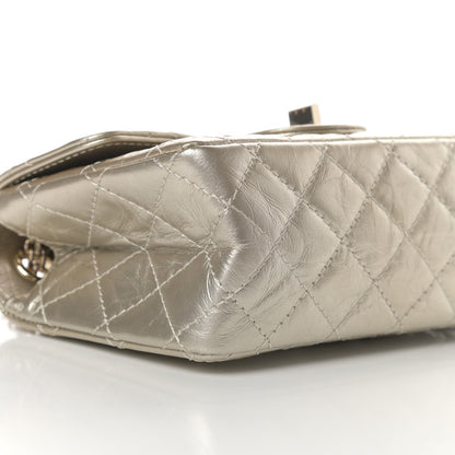 Chanel Metallic Aged Calfskin Quilted 2.55 Reissue Mini Flap Light Gold 9 of 11