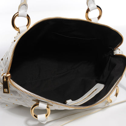 Marc Jacobs Lambskin Quilted Rio Stardust Satchel White 5 of 7