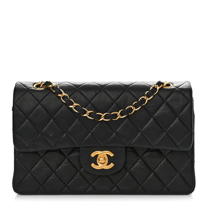 Chanel Lambskin Quilted Small Double Flap Black 1 of 14