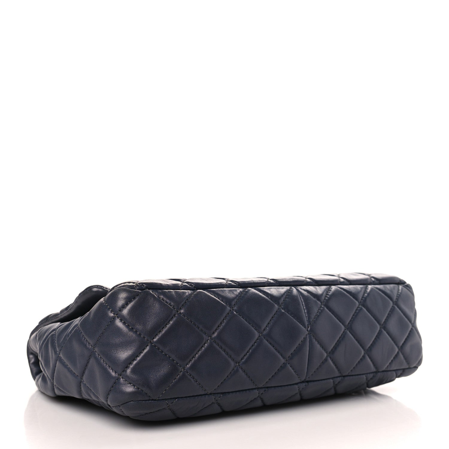 Chanel Lambskin Quilted Jumbo Single Flap Dark Grey 4 of 9