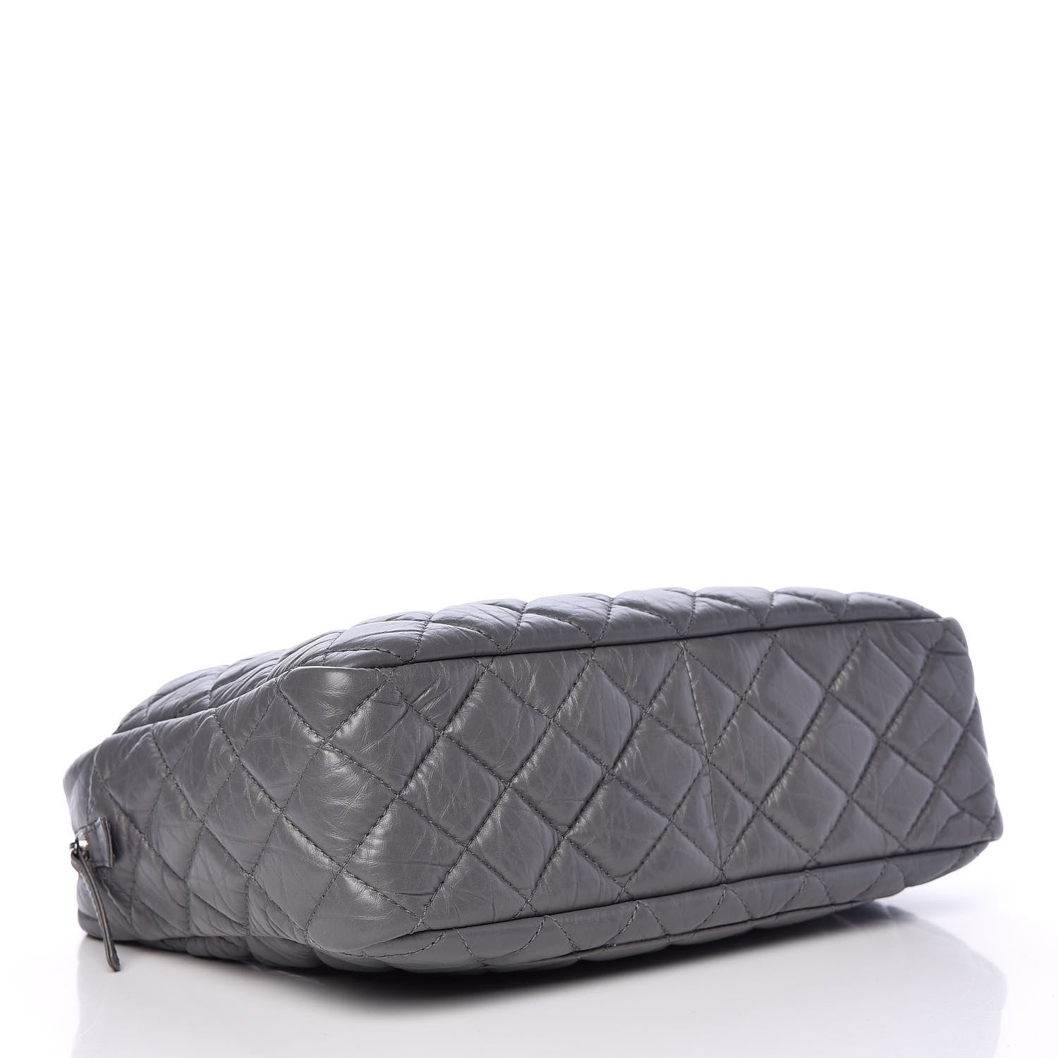 Chanel Aged Calfskin Quilted Large Reissue Camera Case Grey 4 of 20