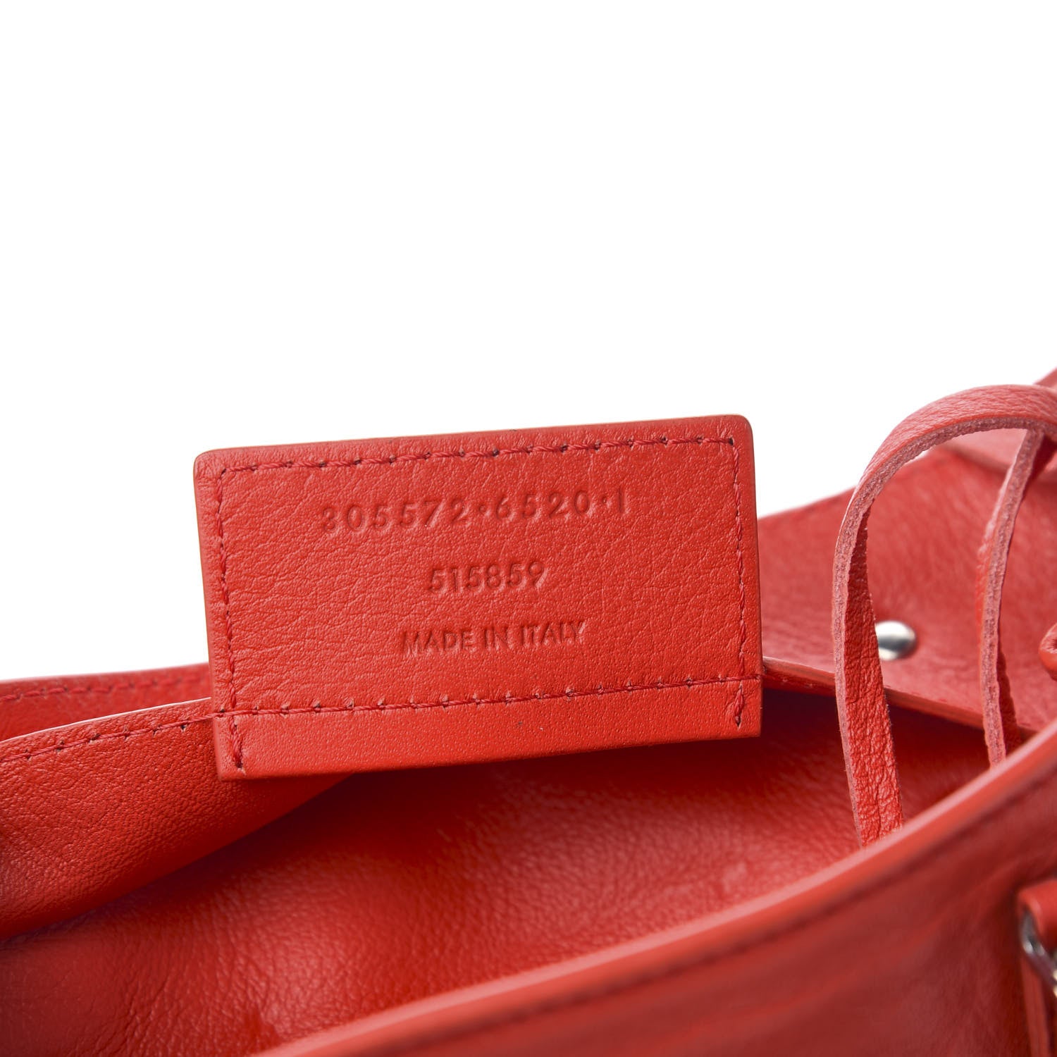 Balenciaga Veau Souple Papier Mini A4 Tote Rouge Cerise 6 of 10