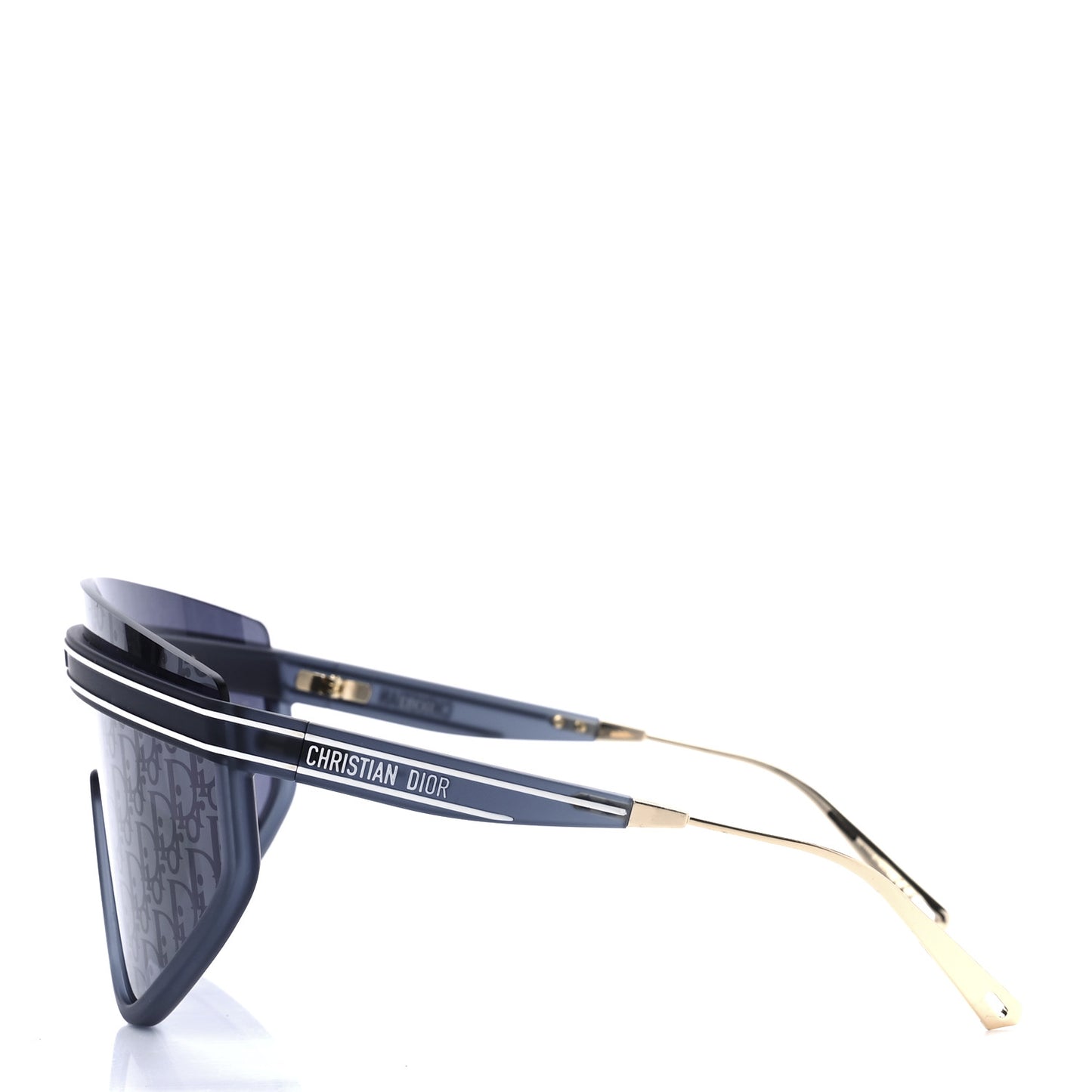 Oblique Mask DiorClub M2U Sunglasses Translucent Blue