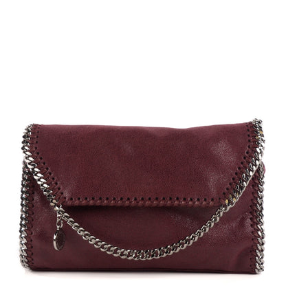 Stella McCartney Shaggy Deer Mini Falabella Shoulder Bag Plum 1 of 8