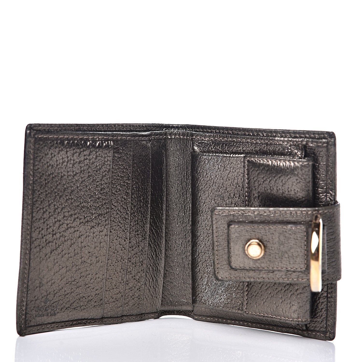 Gucci Monogram Abbey Compact Wallet Dark Brown 4 of 11
