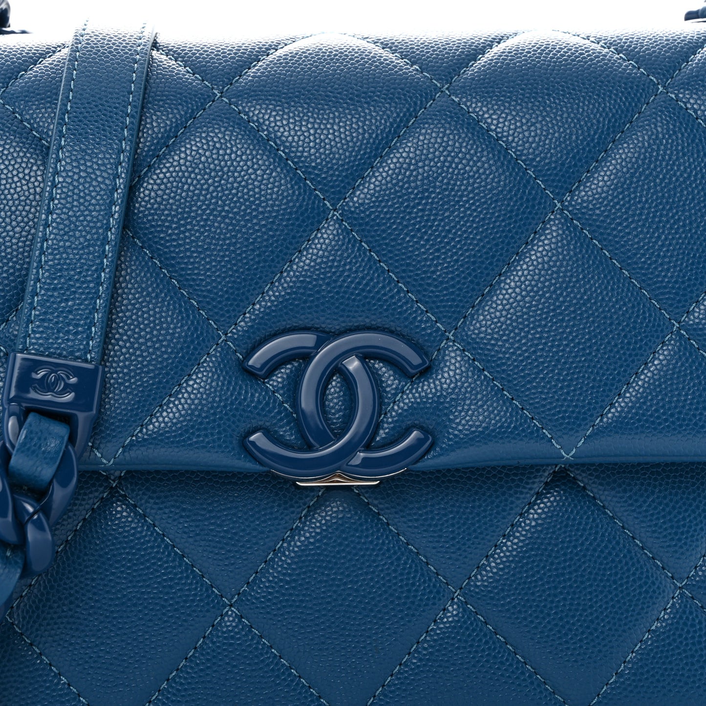 Caviar Quilted My Everything Flap Blue