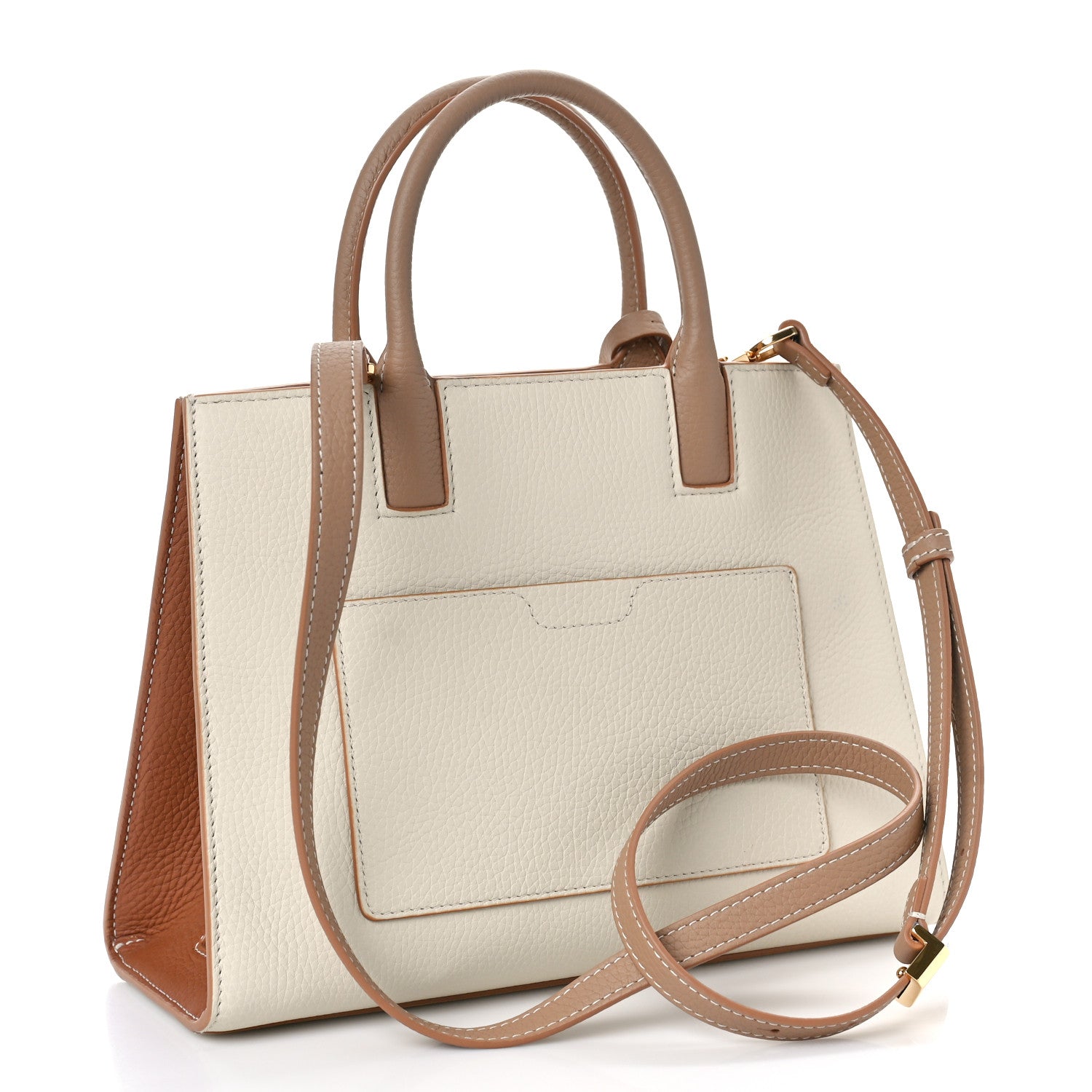 Burberry Calfskin Mini Frances Tote Camel 3 of 7