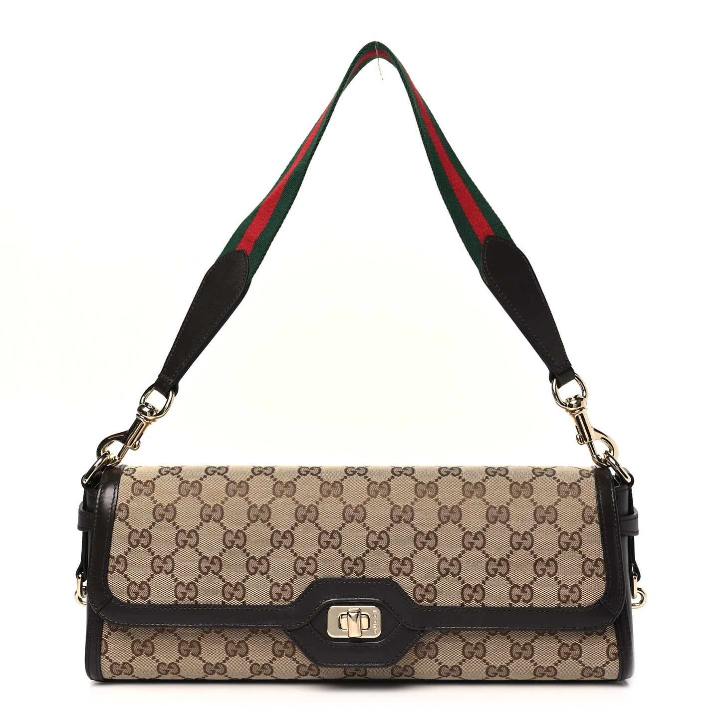 Monogram Medium Luce Shoulder Bag Beige Ebony