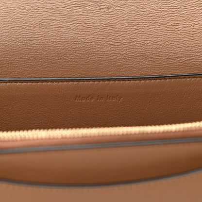 Celine Shiny Smooth Calfskin Medium Frame Shoulder Bag Tan Optic White 6 of 12