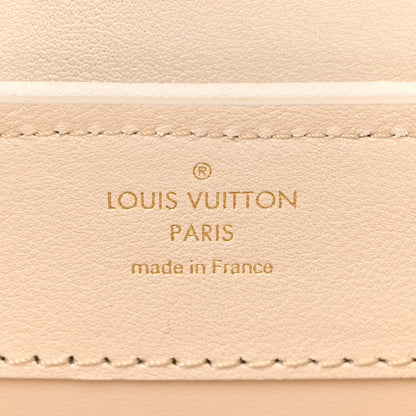 Louis Vuitton Metallic Calfskin Satin Pearl Embellished Mini Treasure Capucines Cream 6 of 9