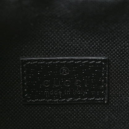 Gucci Monogram Jumbo GG Textured Dollar Calfskin Web Mini Crossbody Bag Black 6 of 9