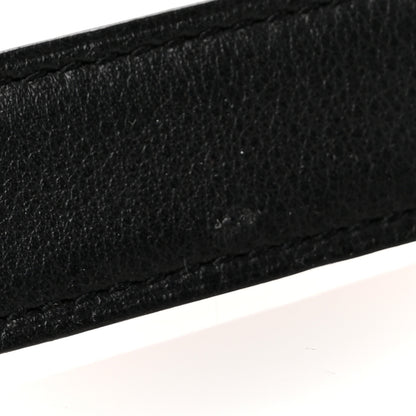Hermes Swift Epsom 24mm H Belt 75 30 Black Orange 6 of 8
