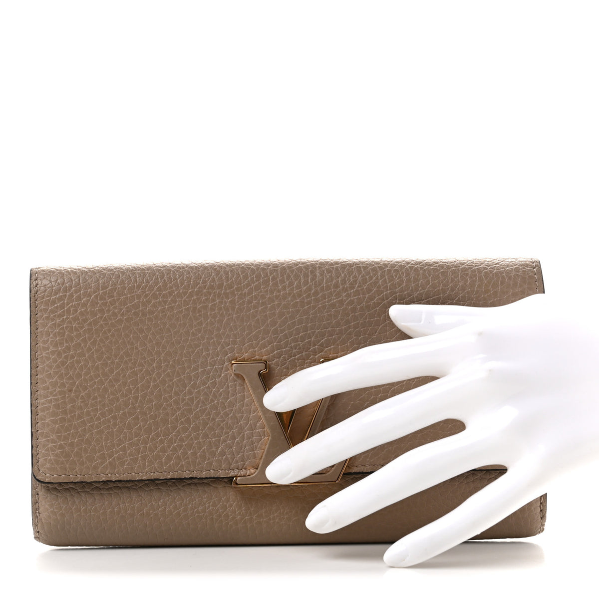 Louis Vuitton Taurillon Capucines Wallet Galet 2 of 7