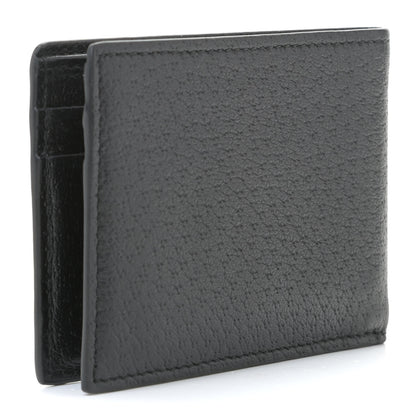 Gucci Calfskin Boar Effect GG Marmont Bi-Fold Wallet Black 2 of 10
