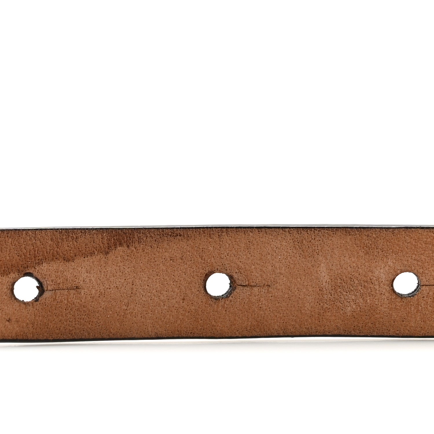 Gucci Calfskin Horsebit Skinny Belt 75 30 Brown 4 of 7