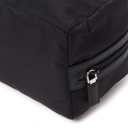 Prada Re-Nylon Saffiano Travel Pouch Black 4 of 8
