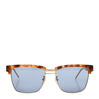 Gucci Squared Aviator GG Sunglasses GG0603S Havana Blue 2 of 7
