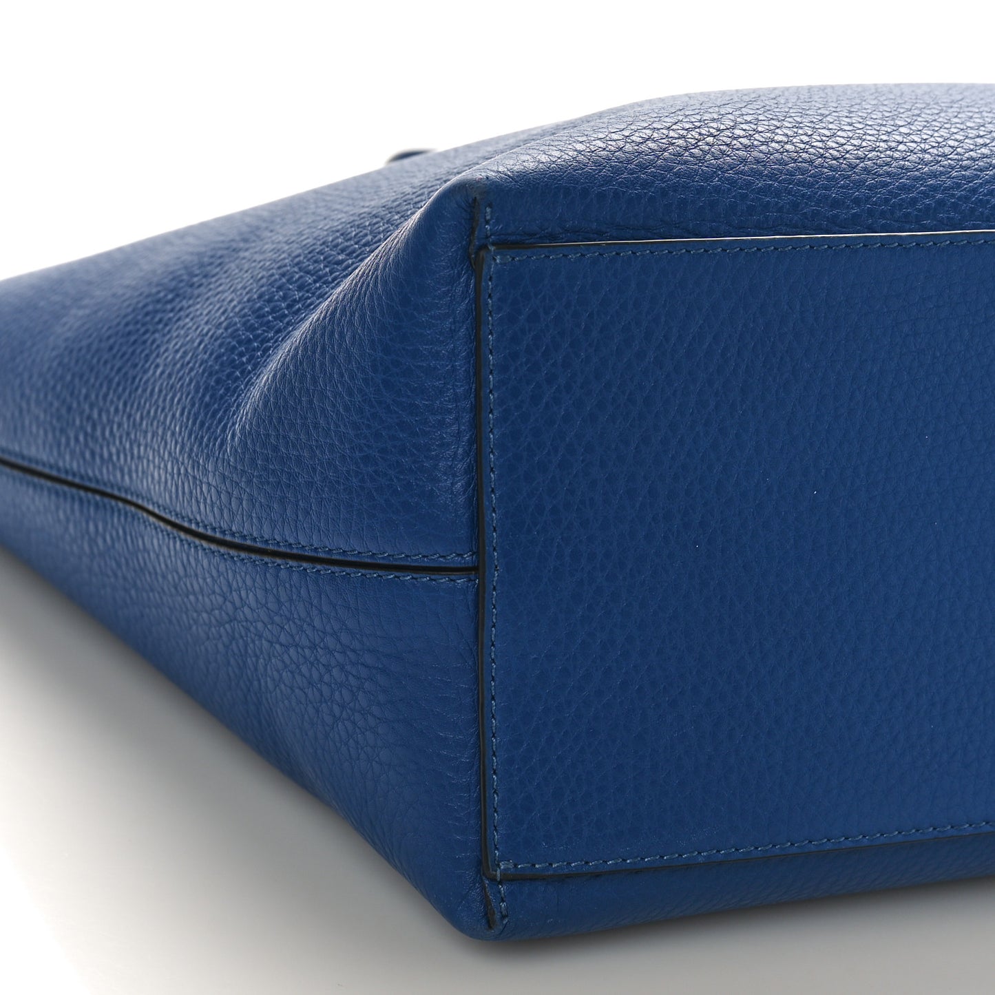 Grained Calfskin Rockstud Shoulder Tote Baltique