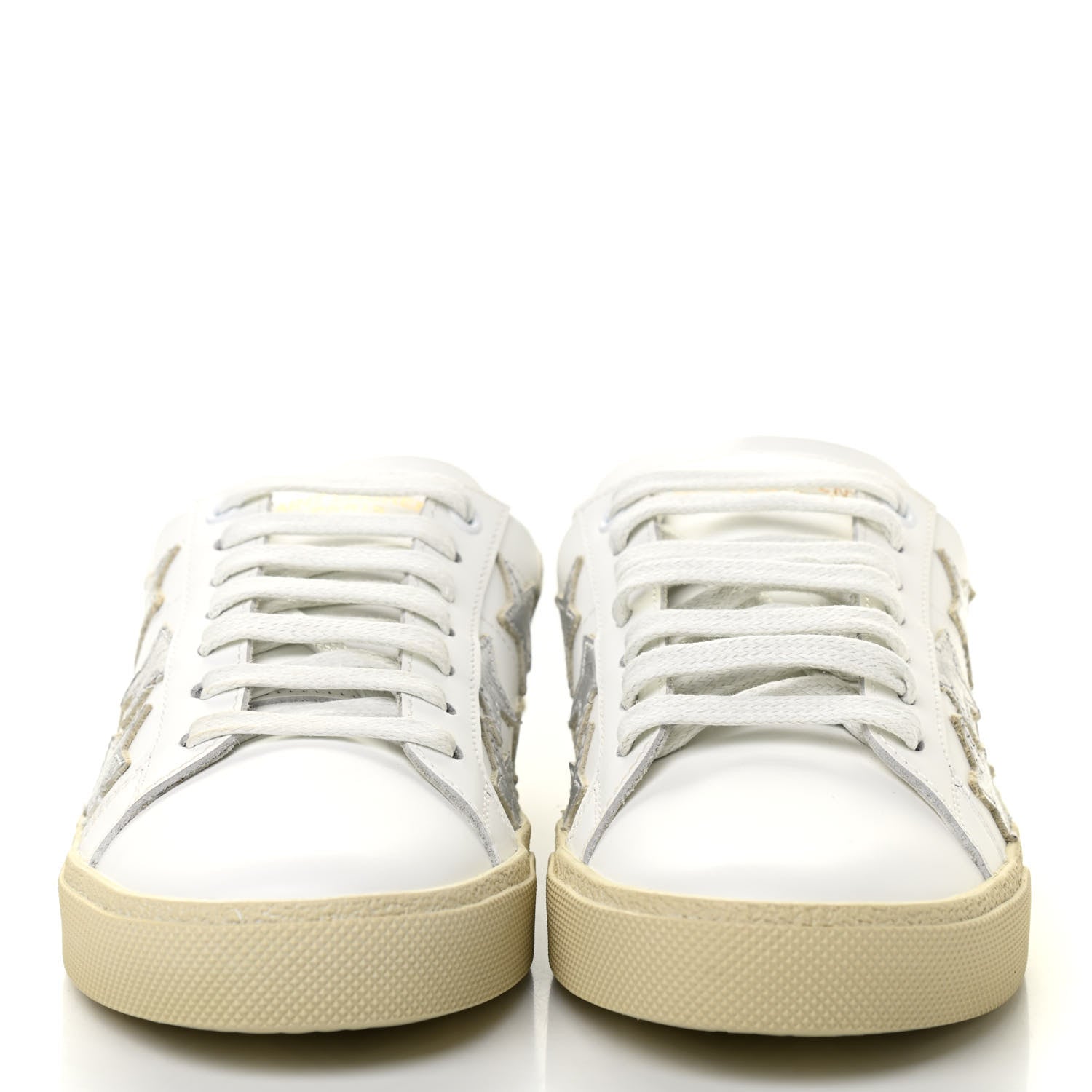Saint Laurent Nappa Star Court Sneakers 37.5 Off White 2 of 9