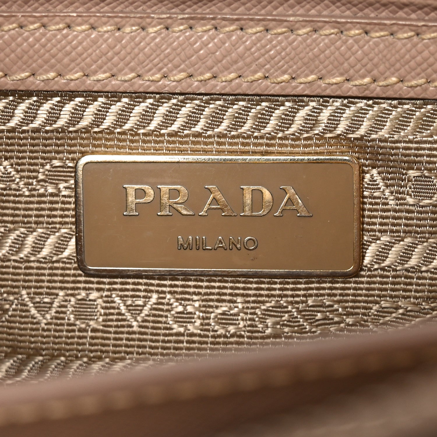 Prada Saffiano Lux Small Galleria Double Zip Tote Cammeo 1864290