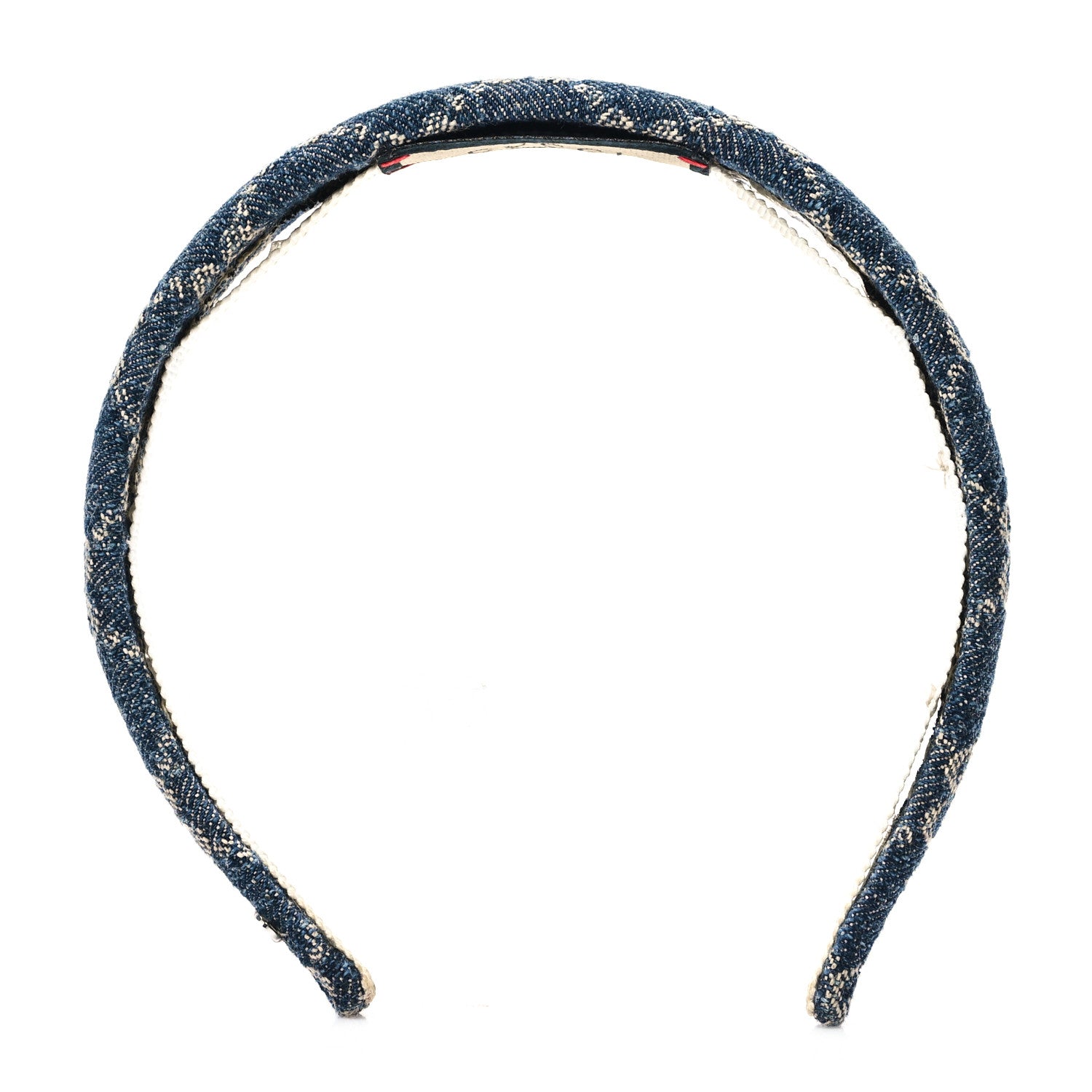 Gucci Denim Monogram Headband 1 of 6