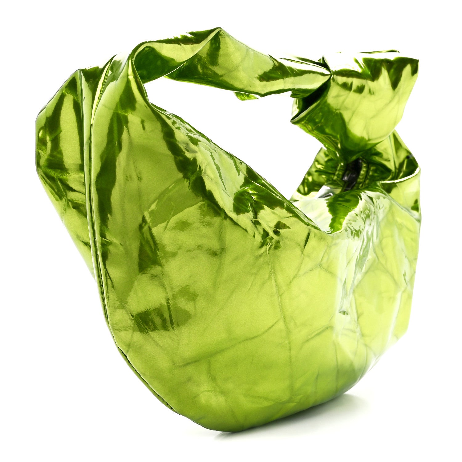 Bottega Veneta Metallic Crushed Calfskin Mini Jodie Chlorophyll 3 of 12