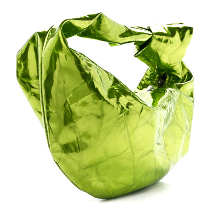 Bottega Veneta Metallic Crushed Calfskin Mini Jodie Chlorophyll 3 of 12