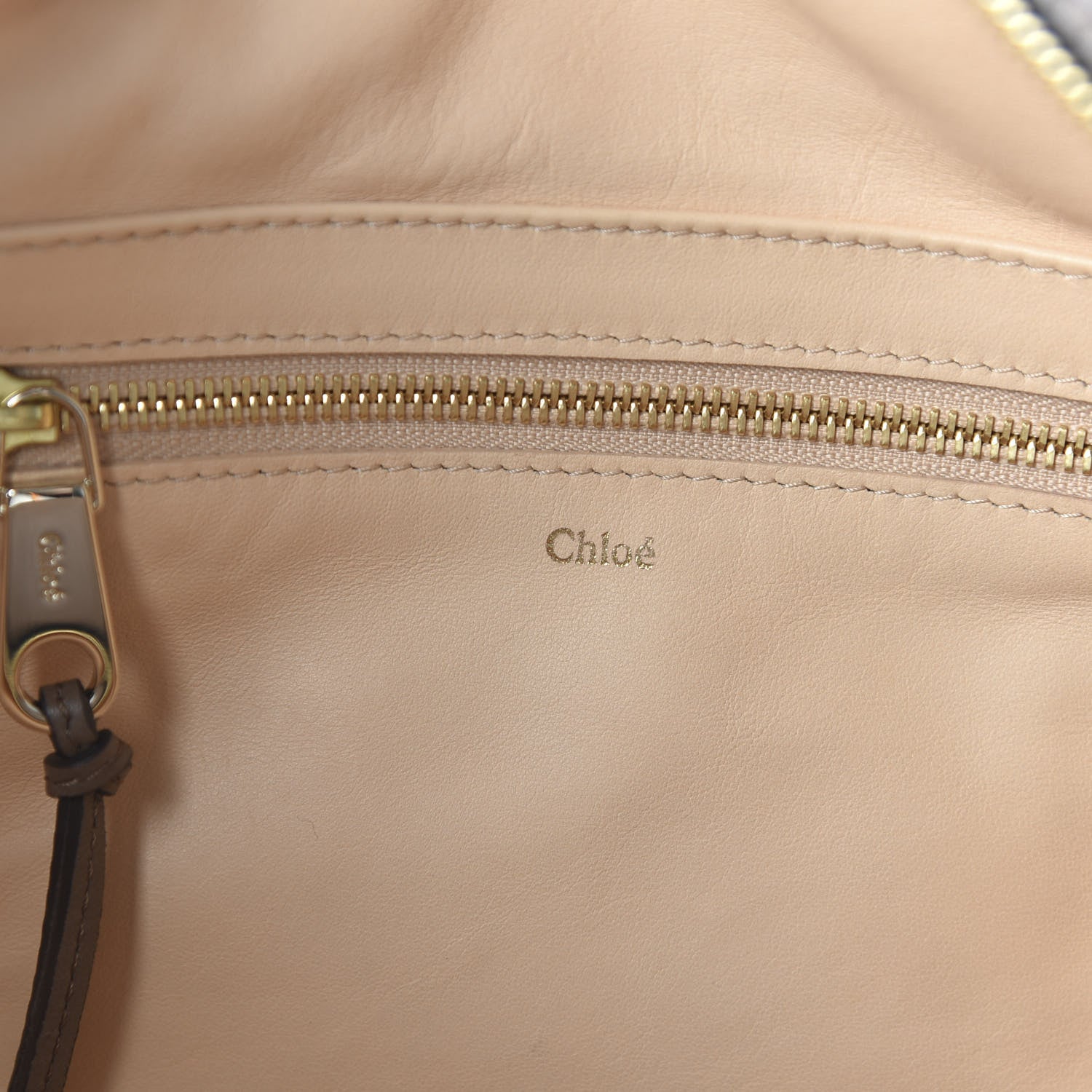 Chloe Lambskin Large Madeleine Duffel Smoke 8 of 11