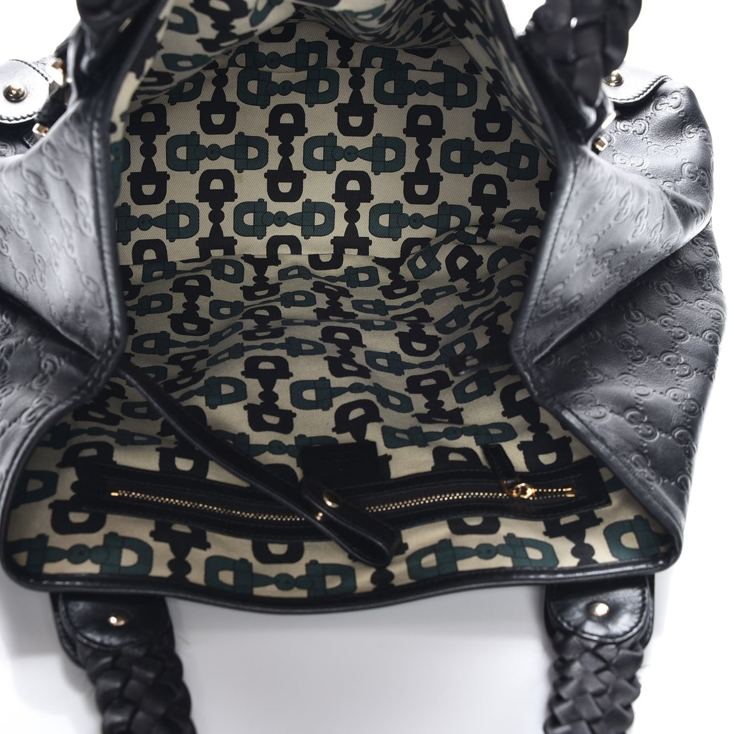 Guccissima Medium Pelham Shoulder Bag Black
