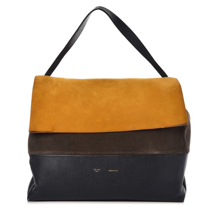 Celine Calfskin Suede All Soft Shoulder Bag Amber 1 of 19