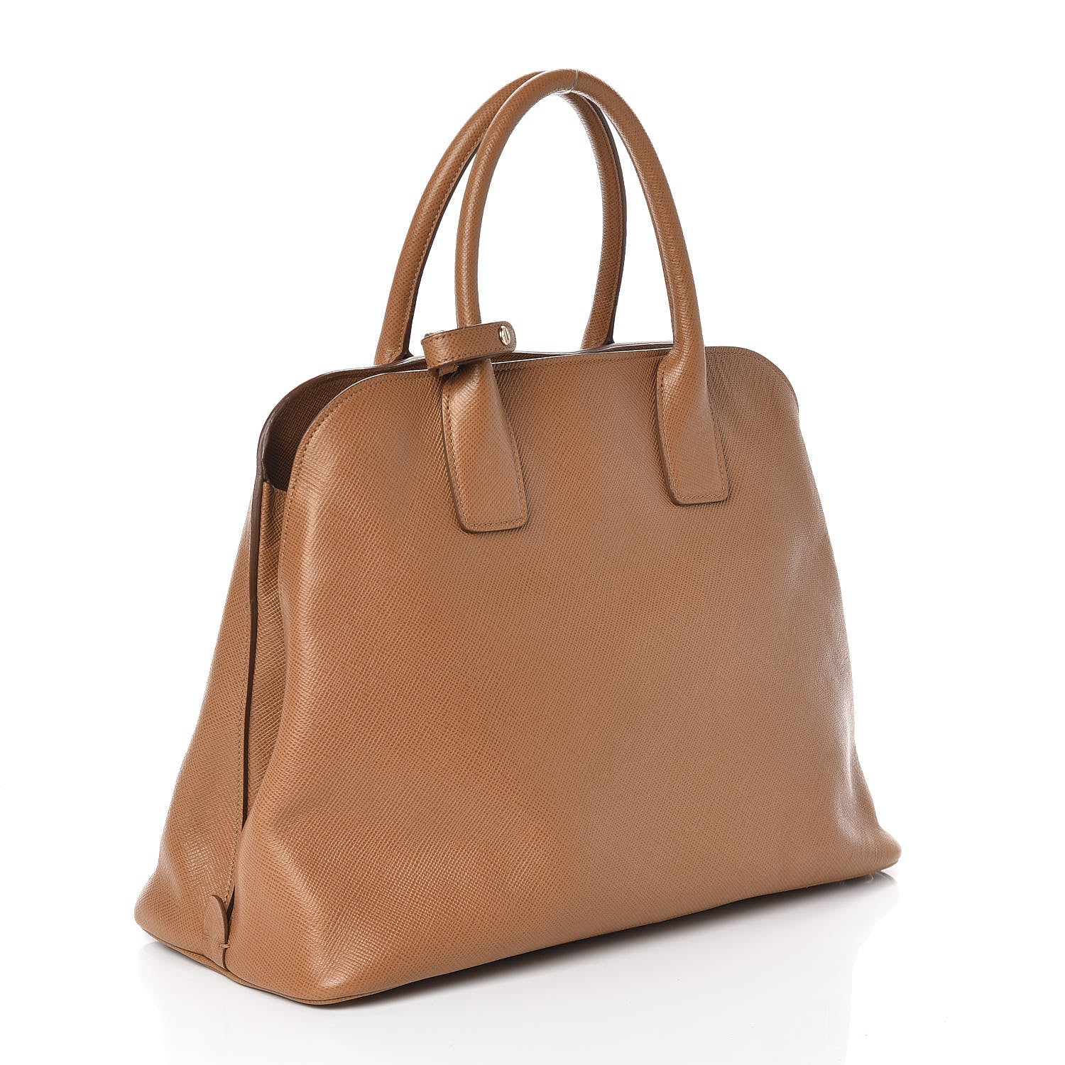 Prada Saffiano Cuir Open Promenade Tote Caramel 3 of 8