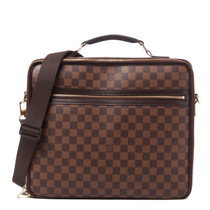 Louis Vuitton Damier Ebene Porte Ordinateur Sabana NM Computer Case 1 of 7