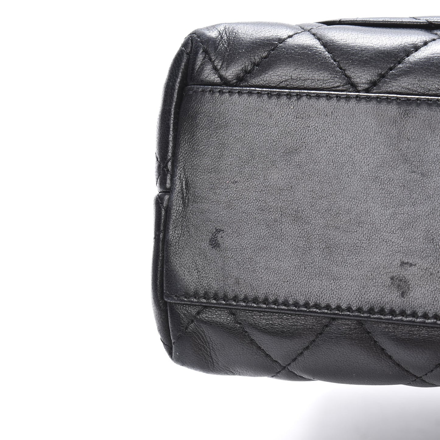Lambskin Quilted Medium Kelly Flap Bag Black