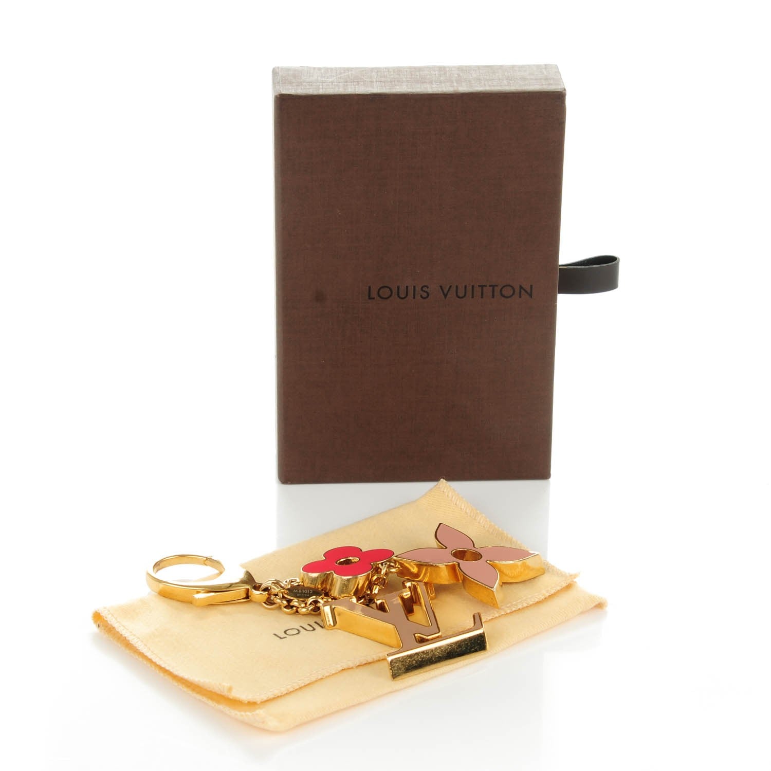 Louis Vuitton Fleur De Monogram Bag Charm Pink 5 of 5