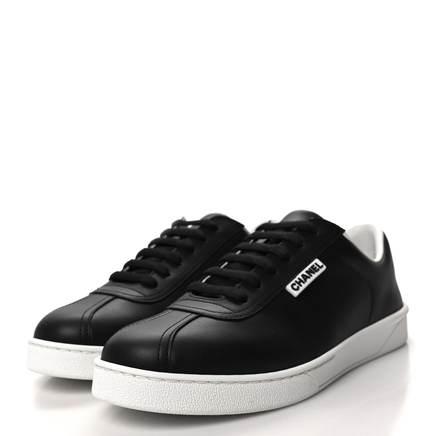 Calfskin CC Womens Sneakers 40 Black