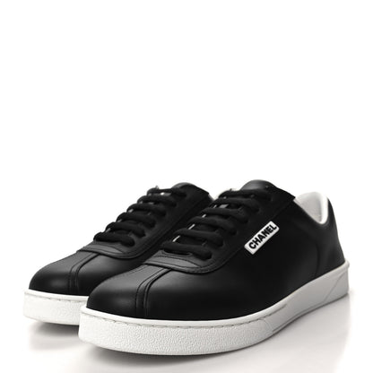 Chanel Calfskin CC Womens Sneakers 40 Black 3 of 8