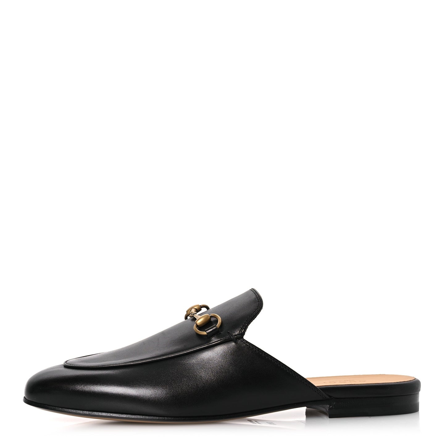 Calfskin Womens Princetown Slippers 39.5 Black