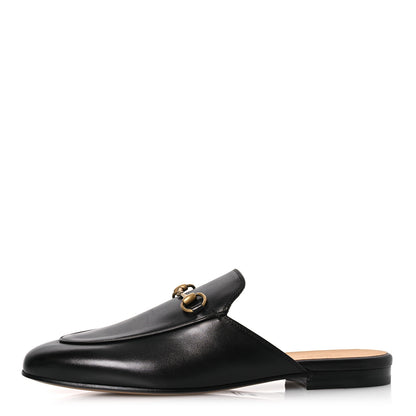 Gucci Calfskin Womens Princetown Slippers 39.5 Black 1 of 12