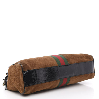 Gucci Suede Ophidia Medium Re(Belle) Top Handle Bag Nocciola Black 4 of 13