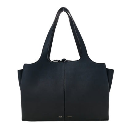 Celine Baby Grained Calfskin Medium Tri-Fold Bag Dark Sea 1 of 13
