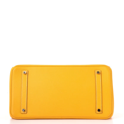 Hermes Epsom Horseshoe Birkin 35 Jaune 6 of 44