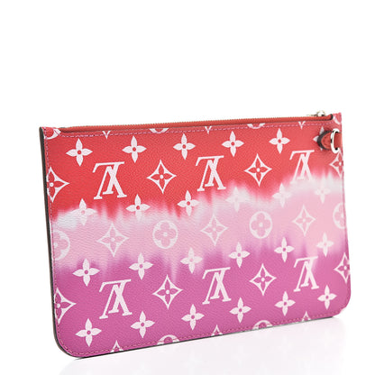 Louis Vuitton Monogram Escale Neverfull MM GM Pochette Rouge 3 of 7