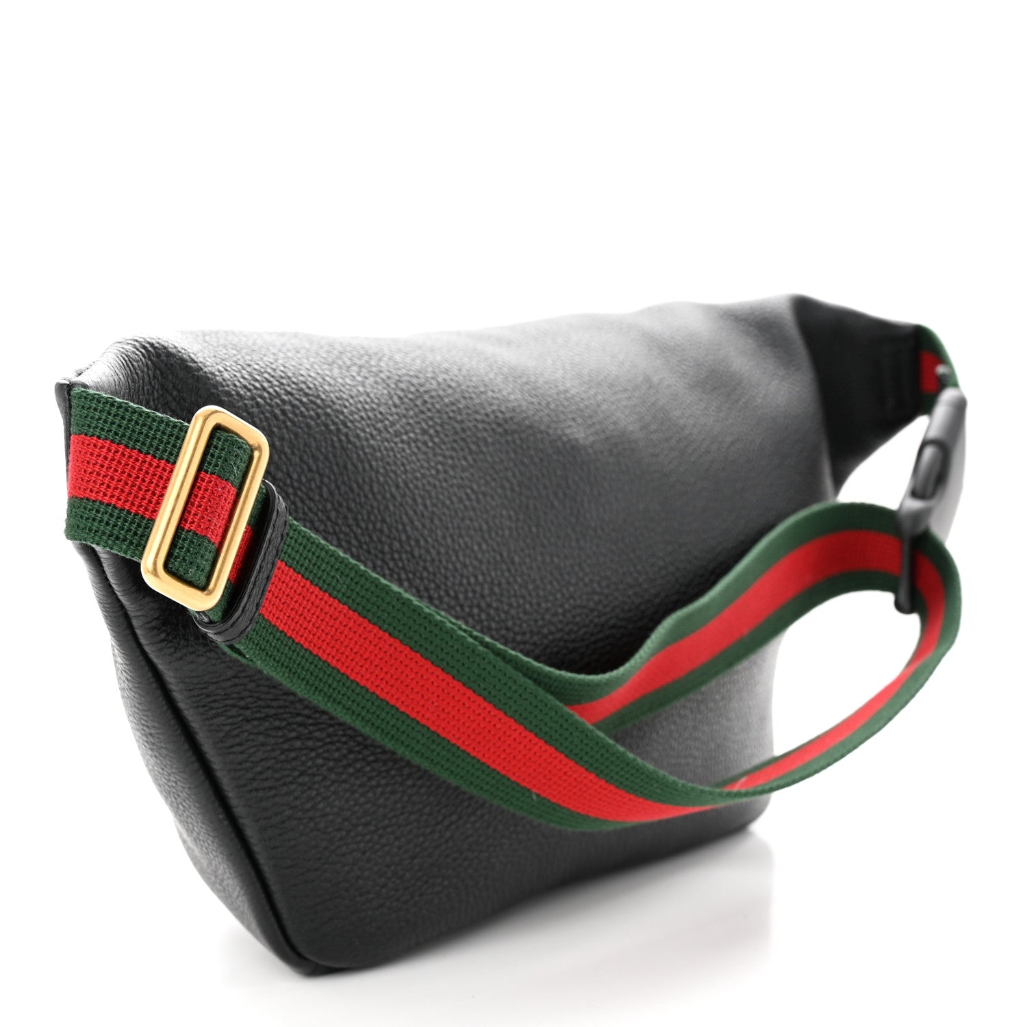 Gucci Grained Calfskin Logo Belt Bag Black 3 of 10