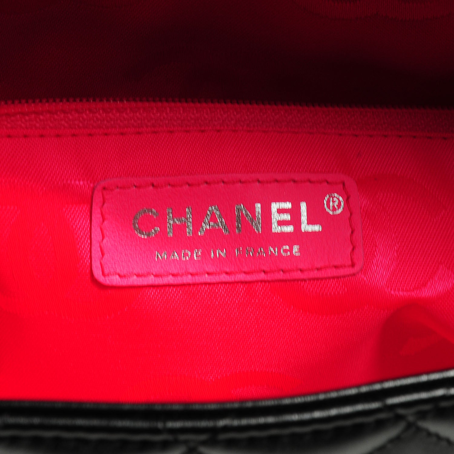 Chanel Calfskin Quilted Large Cambon Flap Black White 6 of 8
