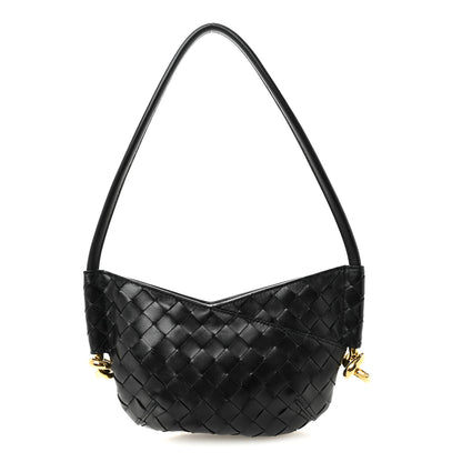 Bottega Veneta Nappa Intrecciato Mini Solstice Shoulder Bag Black 1 of 9