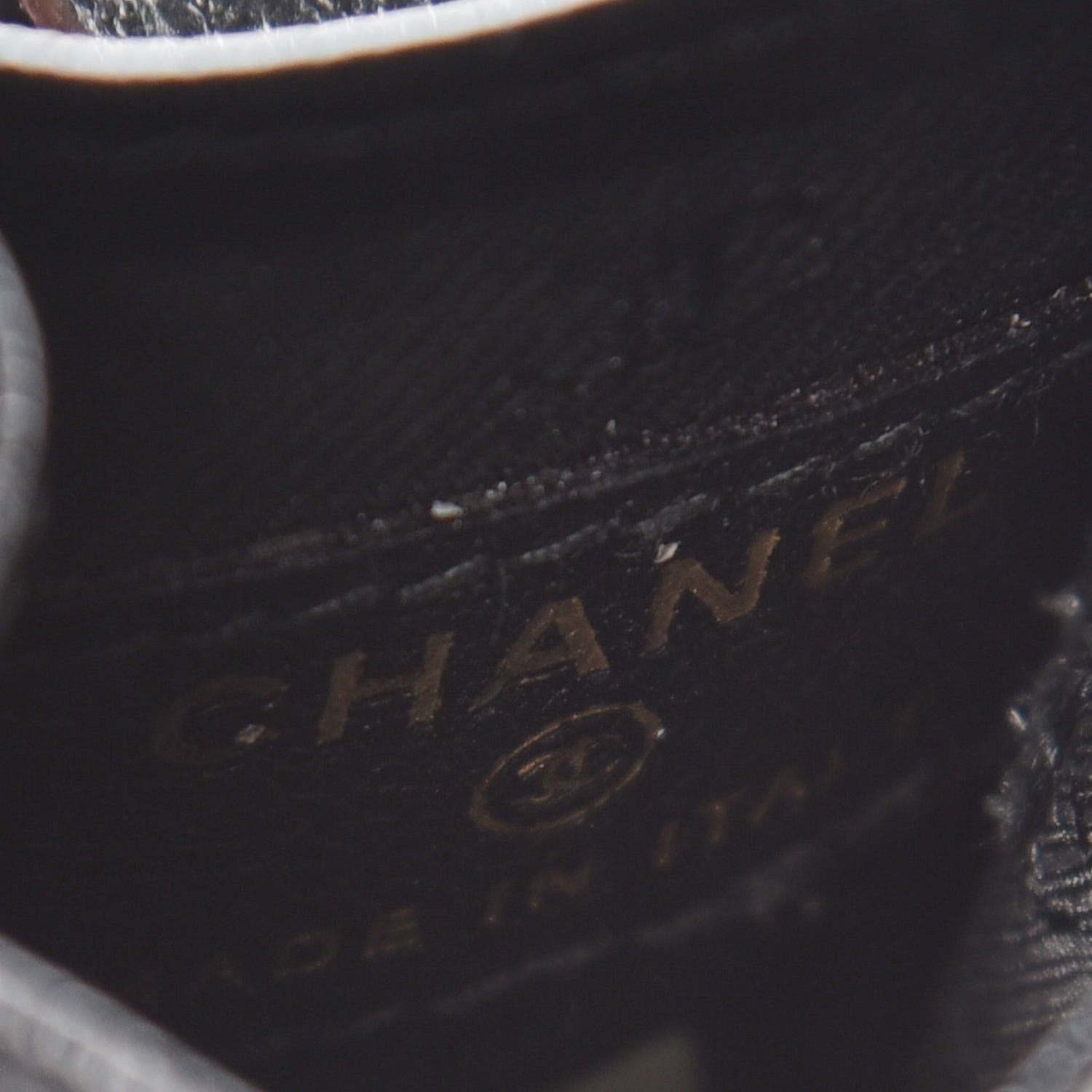 Chanel Grained Calfskin CC Cigarette Case Black 6 of 11